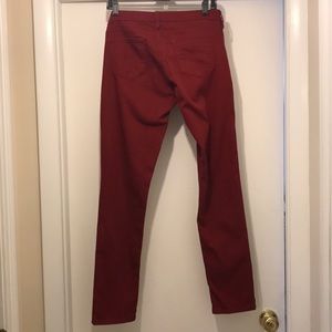 Arizona Maroon Jeans: Size 7